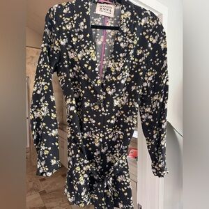 Scotch and Soda Floral Belted Blazer